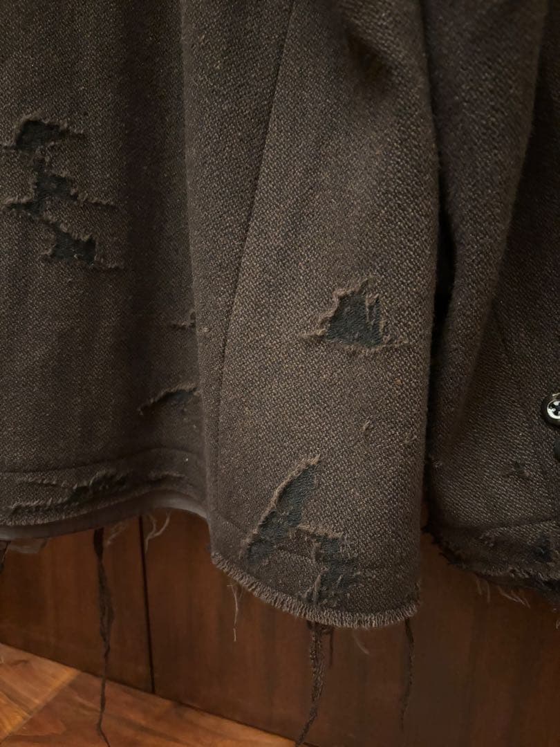 ジャケット・アウター ANCELLM TWEED CRASH JACKET BROWN