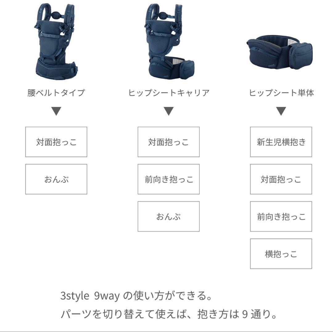 【新品】BABY&Me Beren firstセット 抱っこ紐 インディゴブルー