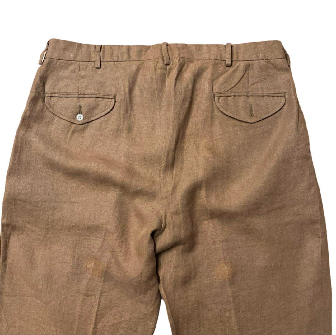 90s RALPH LAUREN ラルフローレン リネンパンツ スラックス