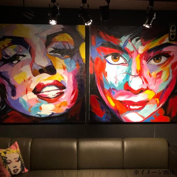 \"オードリー\" 特大ペンキアート 絵 一点物 店舗 展示品 送料無料