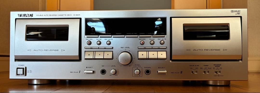 TEAC W‑890R S ダブルカセットデッキ オートリバース搭載