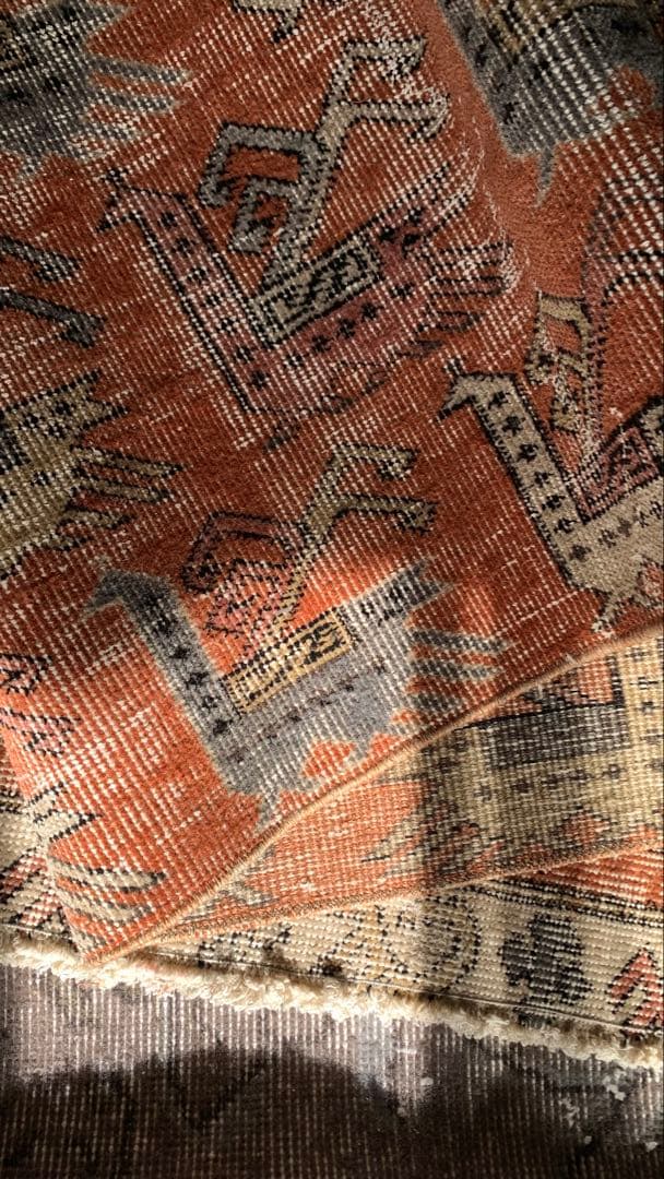 85.5×152 \"孔雀の行進\" ViNTAGE TURKiSHRUG