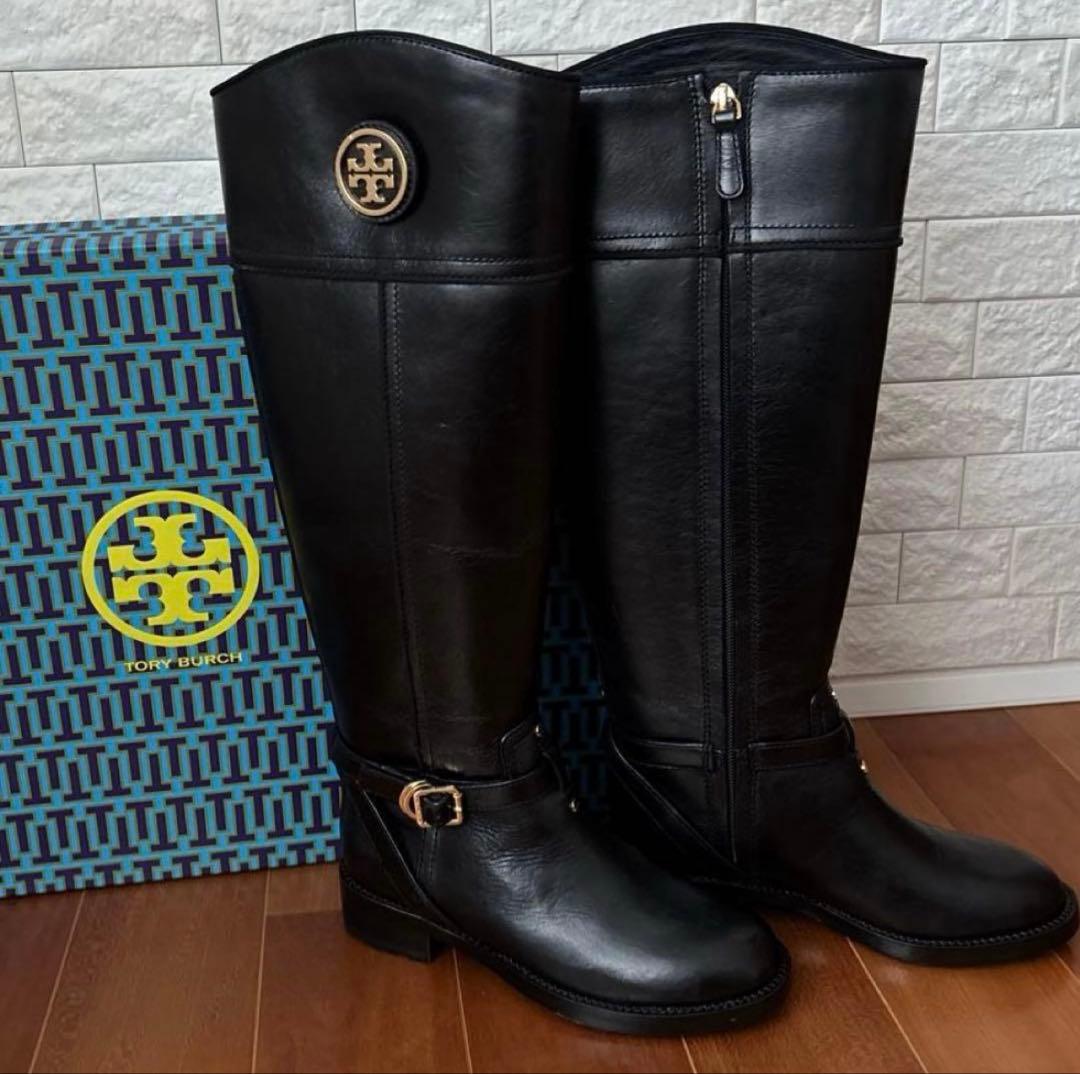 シーホー【新品未使用】ToryBurch トリーバーチ ブーツ本革 黒5