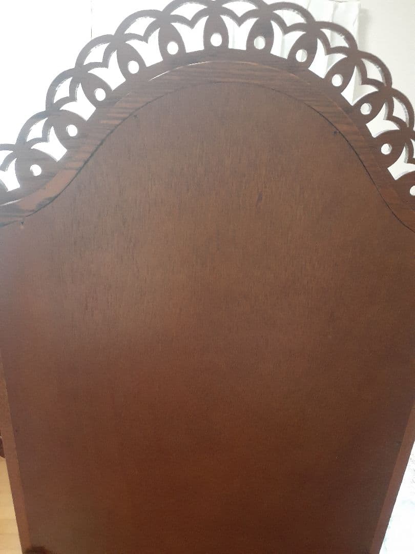 パリの雑貨屋木製アーチ型スタンドミラー