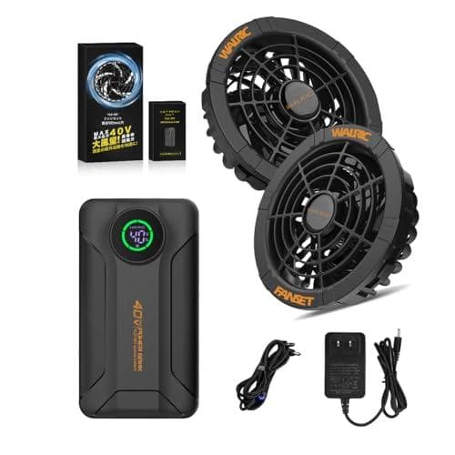 【40V超高出力】ファンバッテリーセット 空調作業服 ファン付き作業服 300A