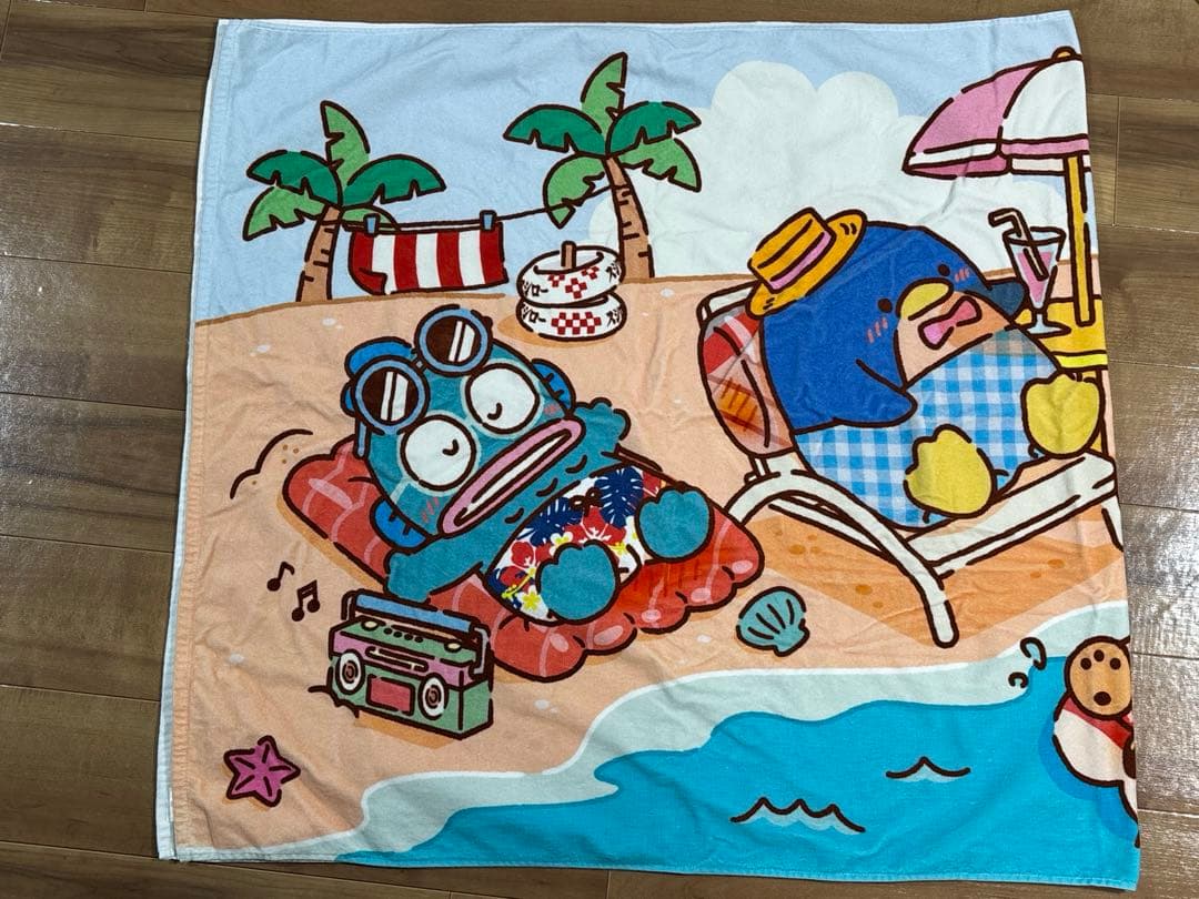 はぴだんぶい×スシロー　100名限定特大バスタオル