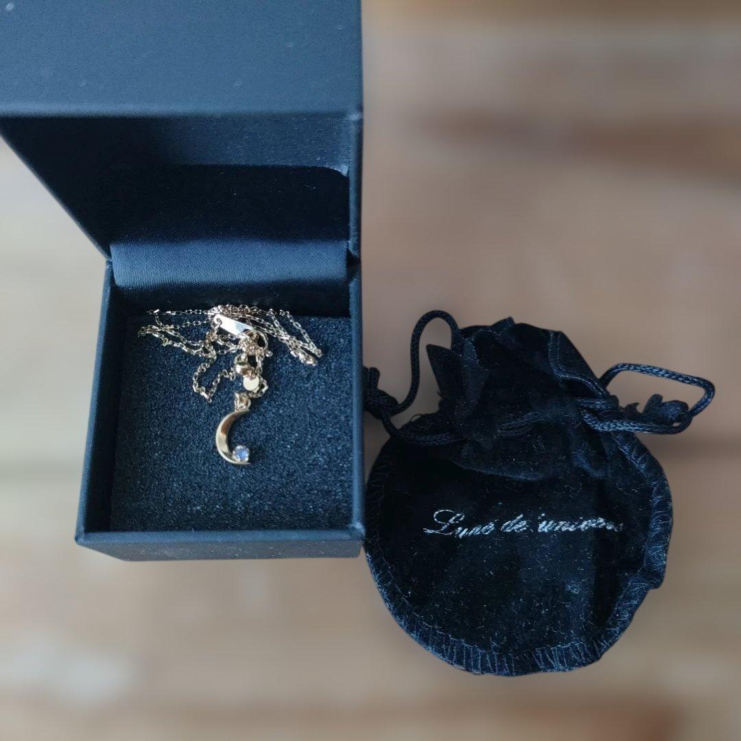 Lune de rêve ゴールド ネックレス 月の形