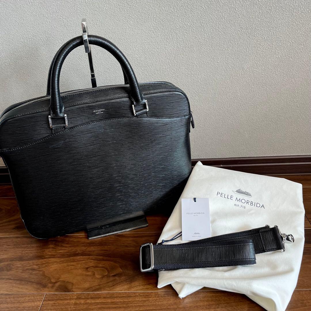 極美品　PELLE MORBIDA Capitano CA201 ブリーフバッグ