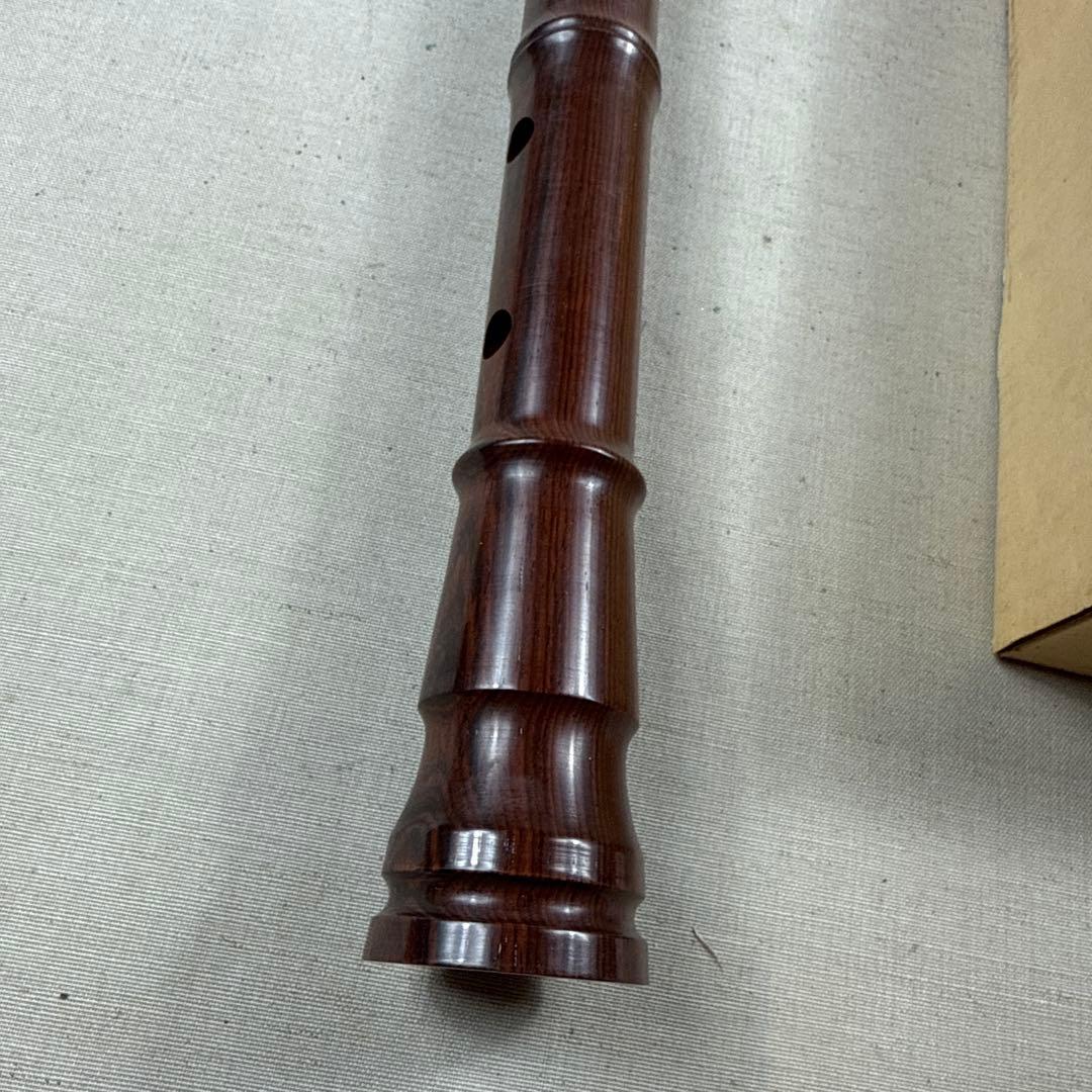 未使用 箱付き 東邦楽器 都山流 尺八寸管 清風 紫壇