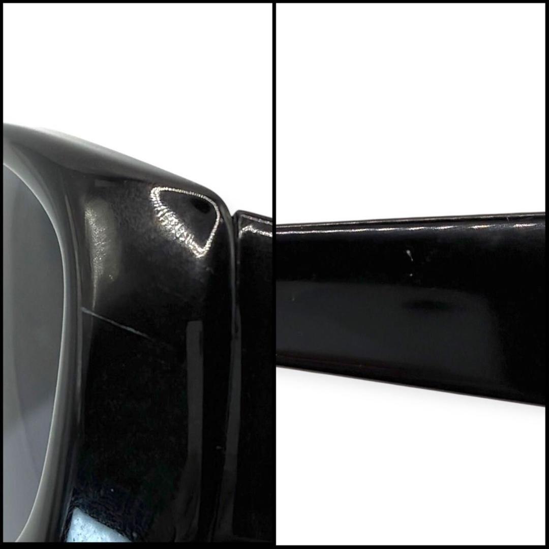 【良品】GUCCI グッチ　オーバル　ロゴプレート　サングラス　Y2K ブラック