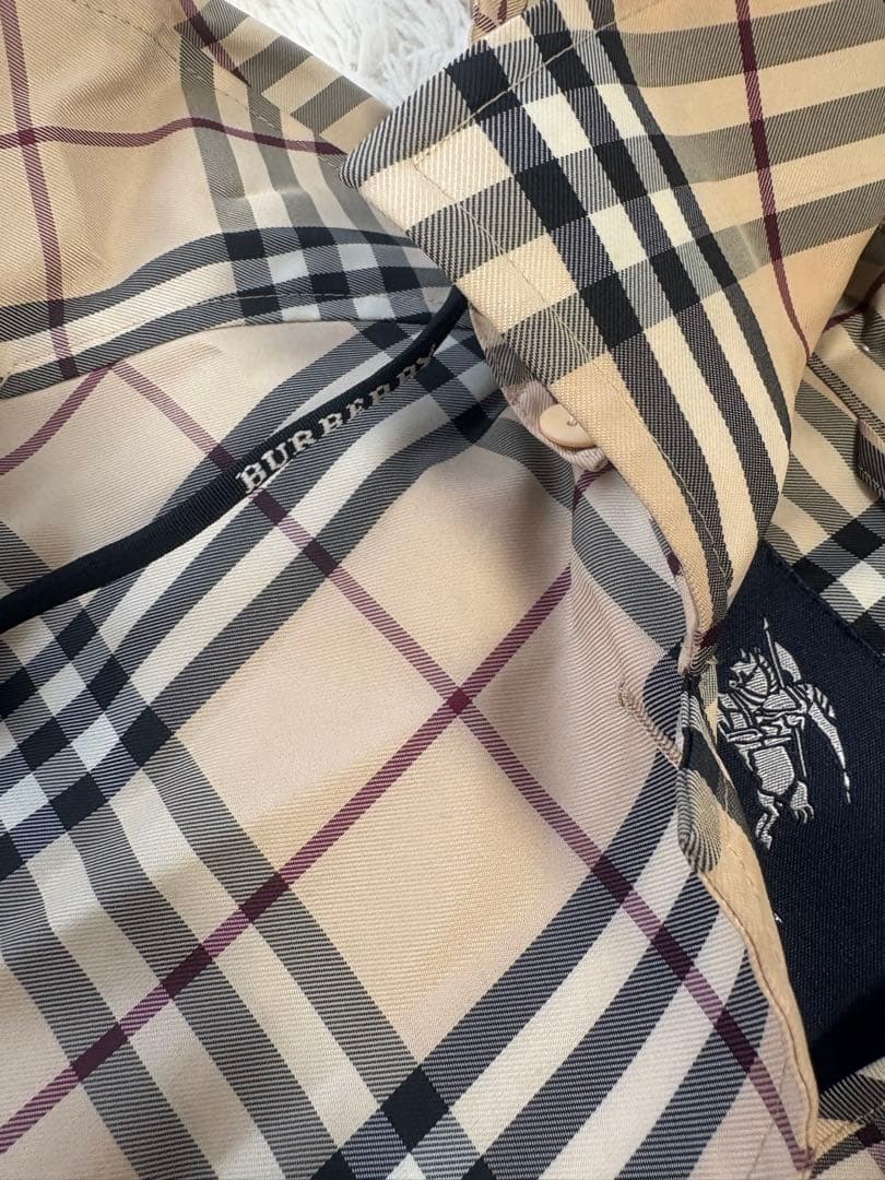 最終限定値下げ！BURBERRY ベージュ チェック柄 レインコート M