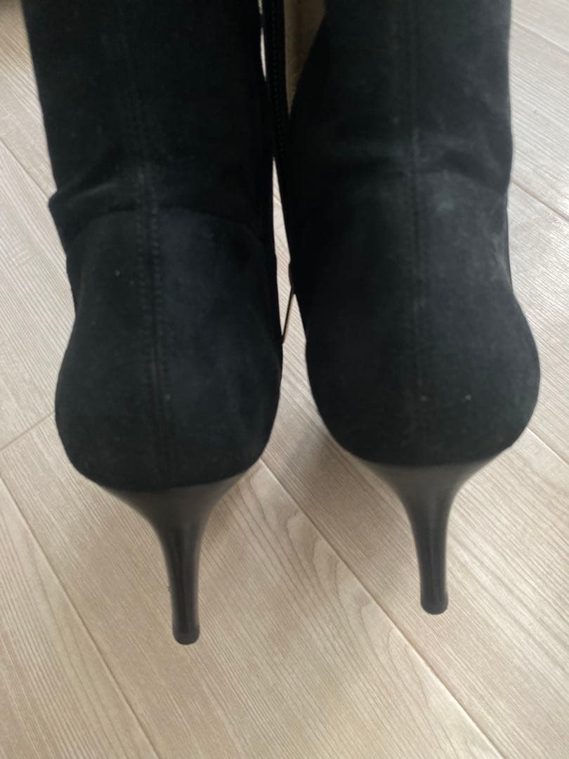 【smilemom】Jimmy Choo ブラックレザー&スエード