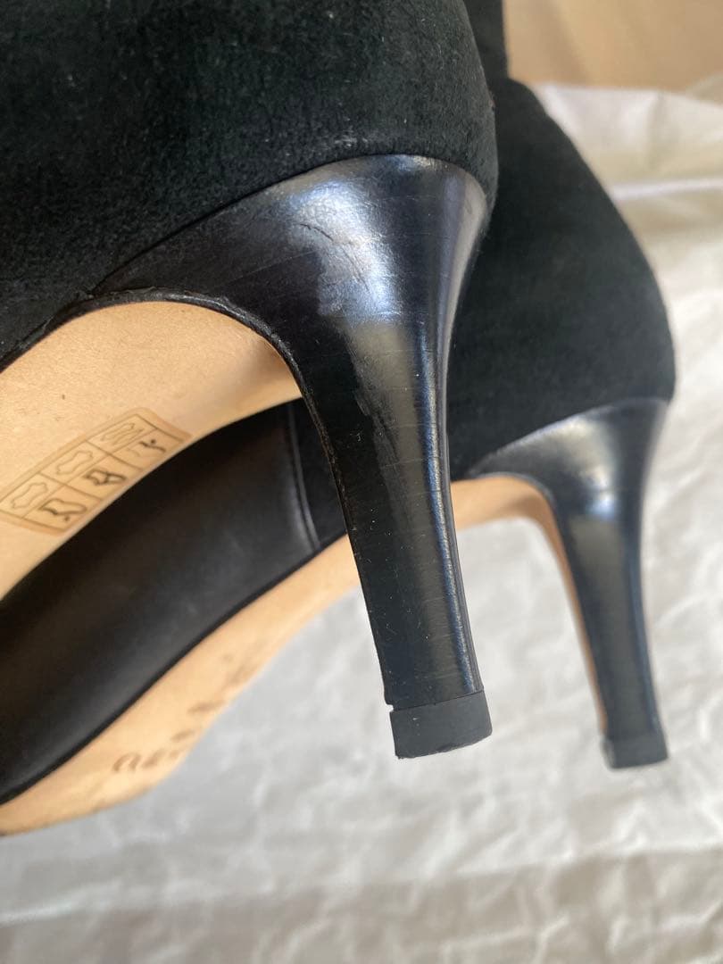 【smilemom】Jimmy Choo ブラックレザー&スエード