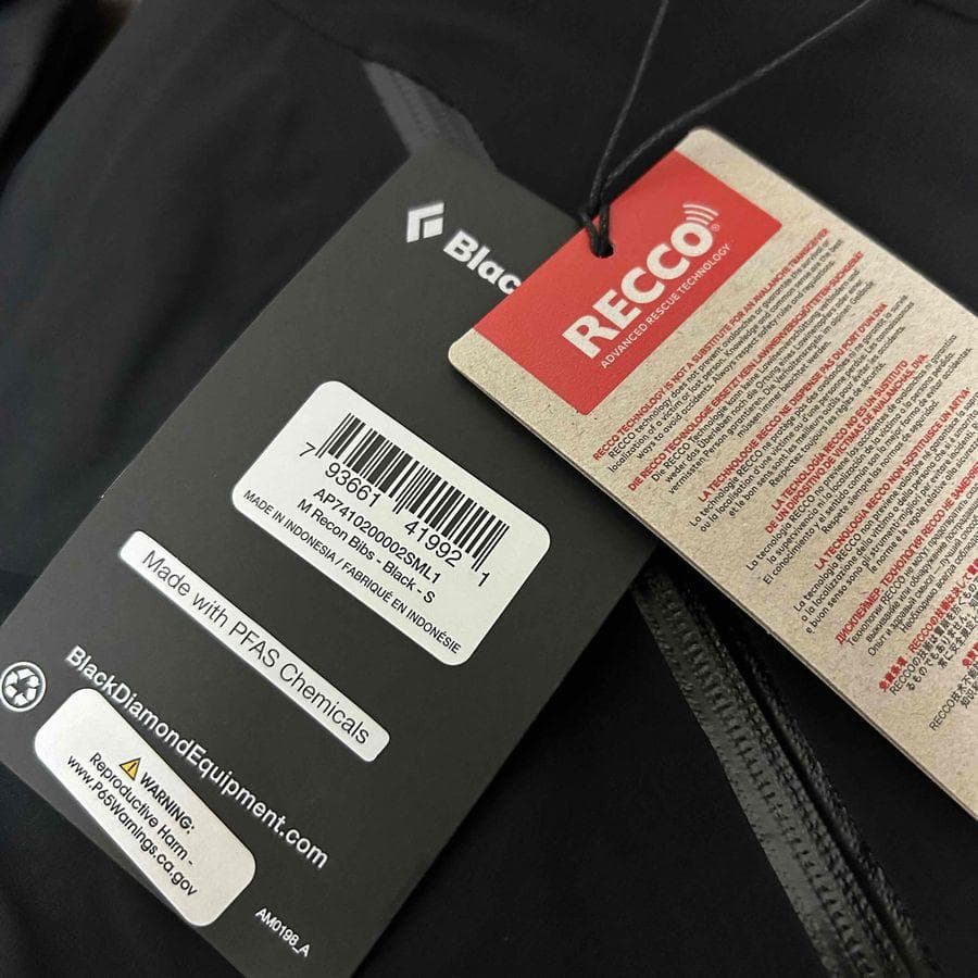 スキー  Recon Stretch Bib BLACK S