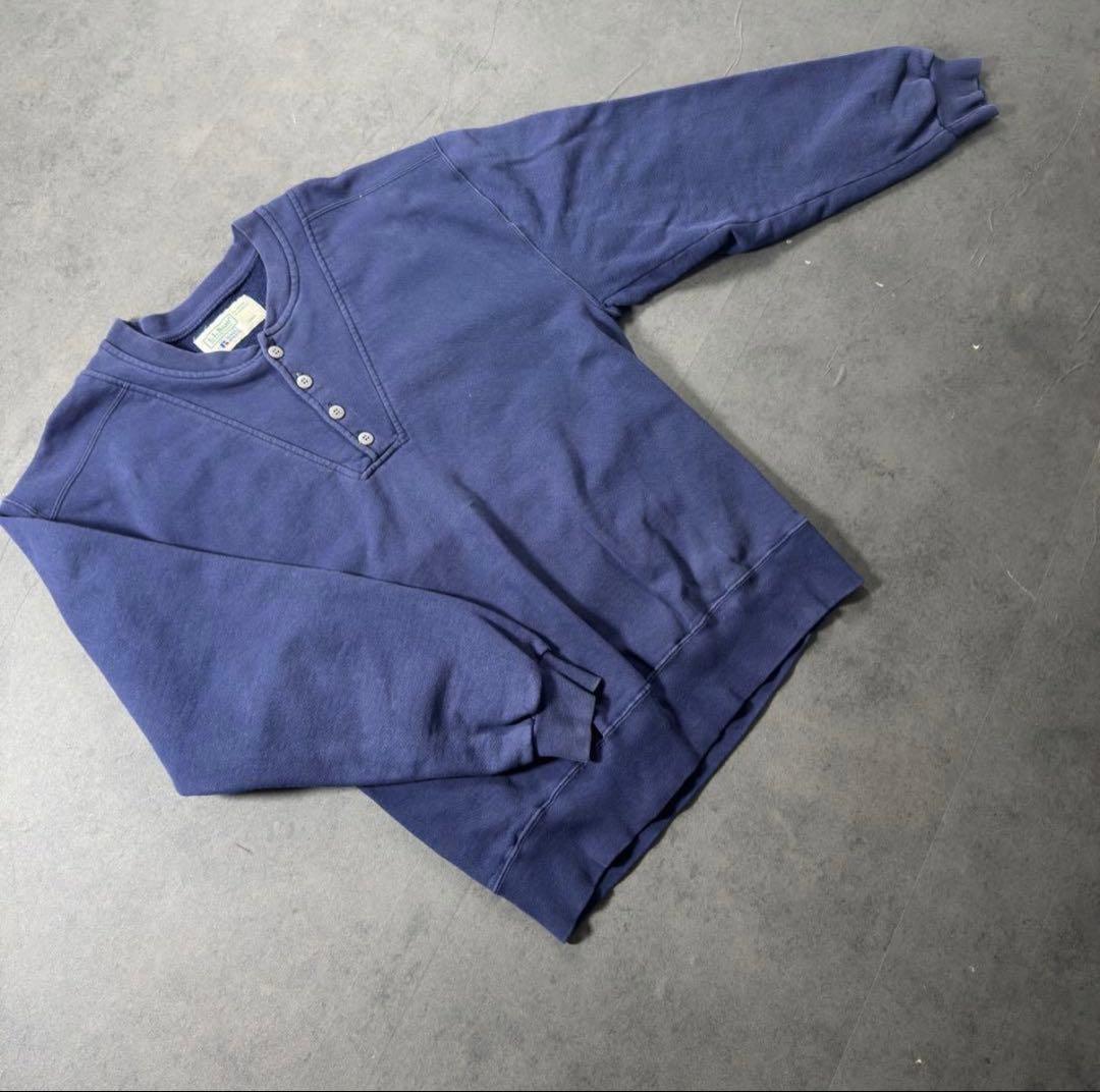 L.L.Bean × Russell 90s ヘンリーネック スウェット 古着