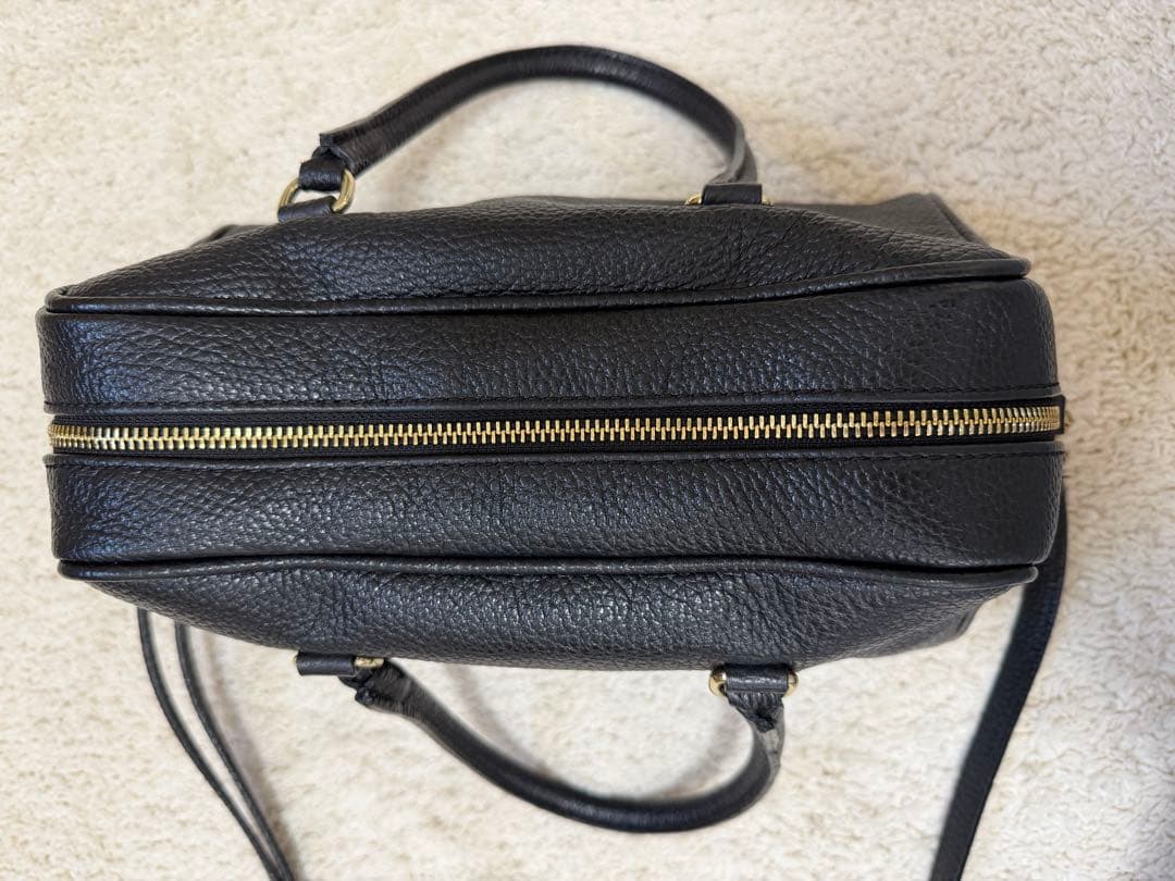 【美品・本革】AULENTTI オウレンティ 2way ボストンバッグ ブラック