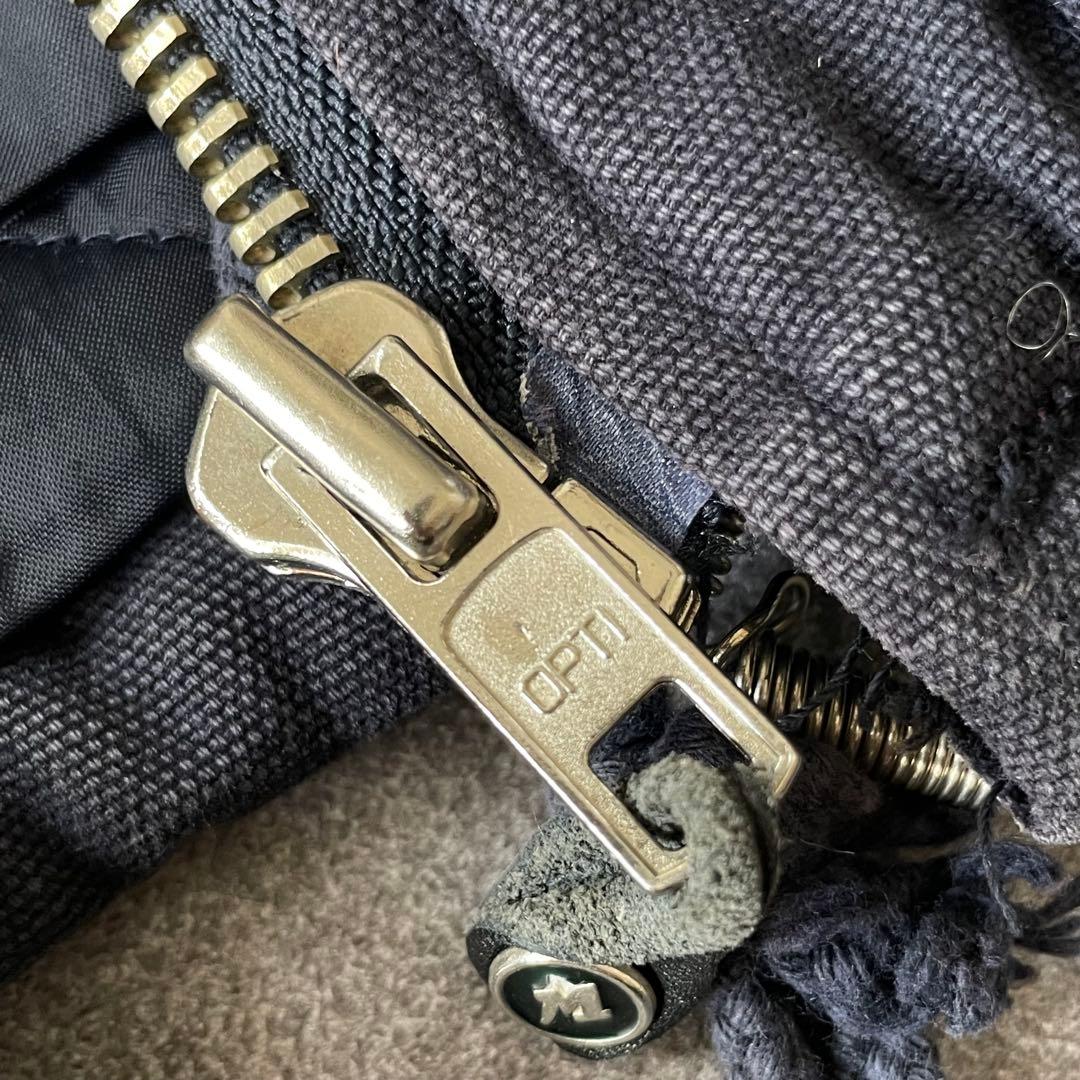 90's ヴィンテージ ダック ファイヤーマンジャケット 短丈 茄子紺 L