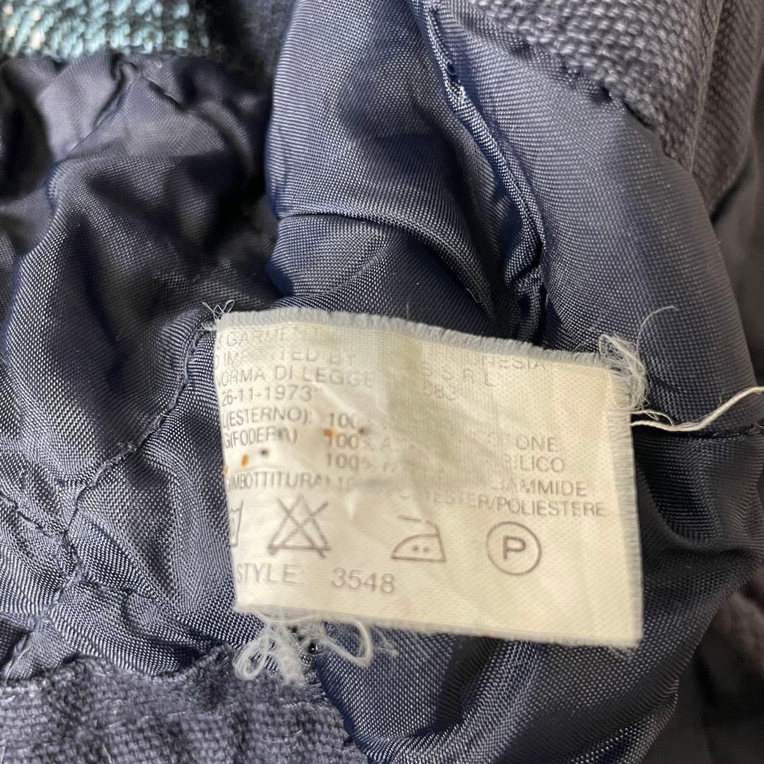 90's ヴィンテージ ダック ファイヤーマンジャケット 短丈 茄子紺 L