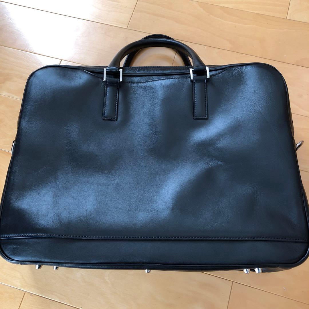 黒 レザービジネスバッグ　ビジネスレザーファクトリー