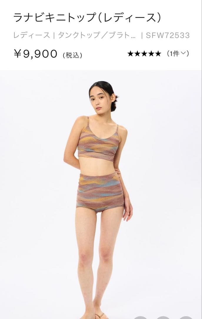 (新品未使用タグ付き)Speedo 今季水着　セパレート　レディース　Mサイズ