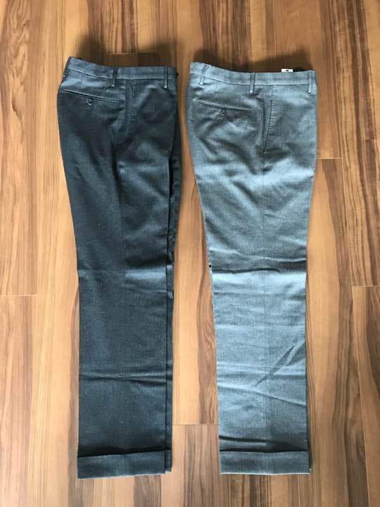 Incotex インコテックス 44 ダーク&ミディアムグレー 2本 J35