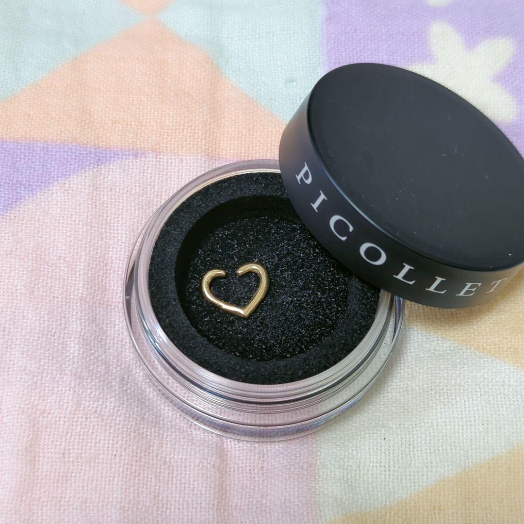 PICOLLET ピコレ k18 ハートピアス　16ゲージ