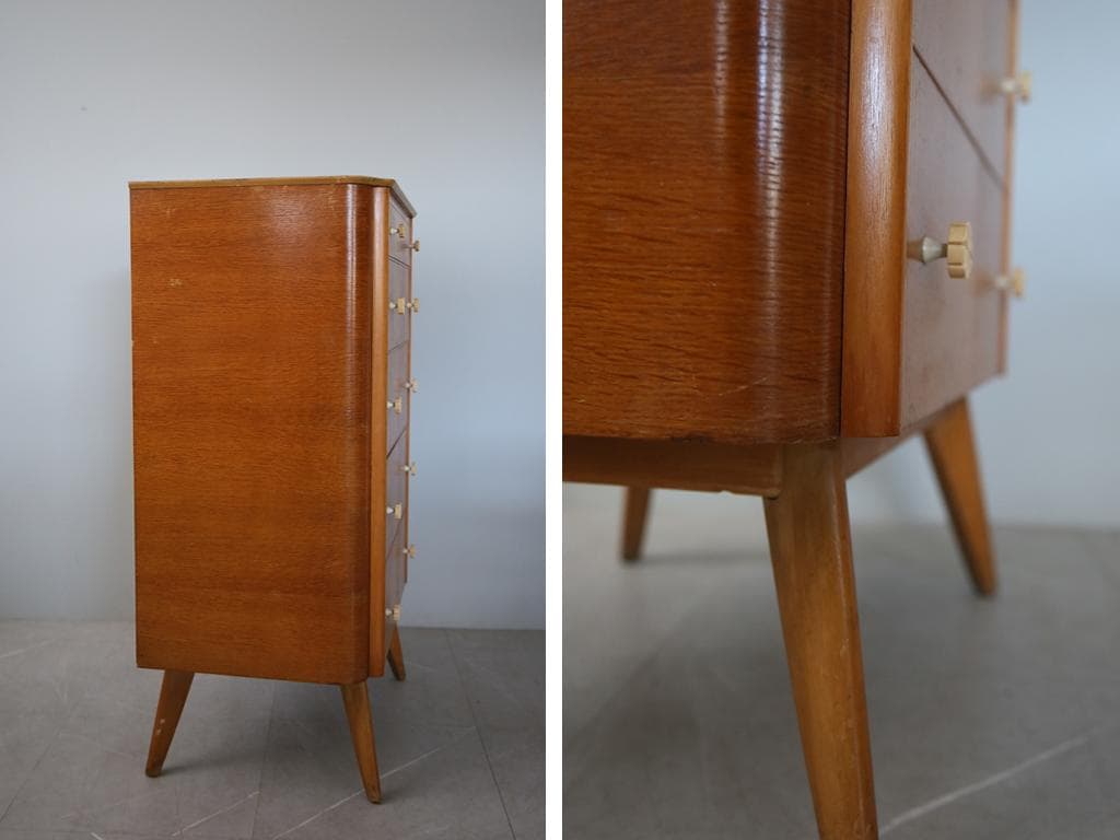 英国アンティークworthy5杯ドロワー/木製チェストタンス92-272