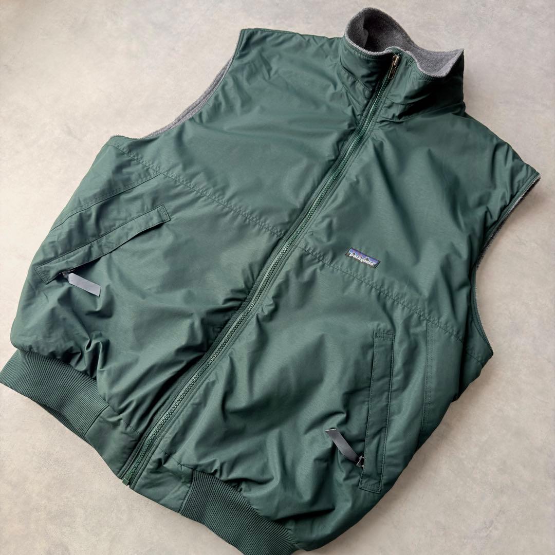 90s パタゴニア シェルドシンチラ ベスト XL グリーン 緑 ハンター