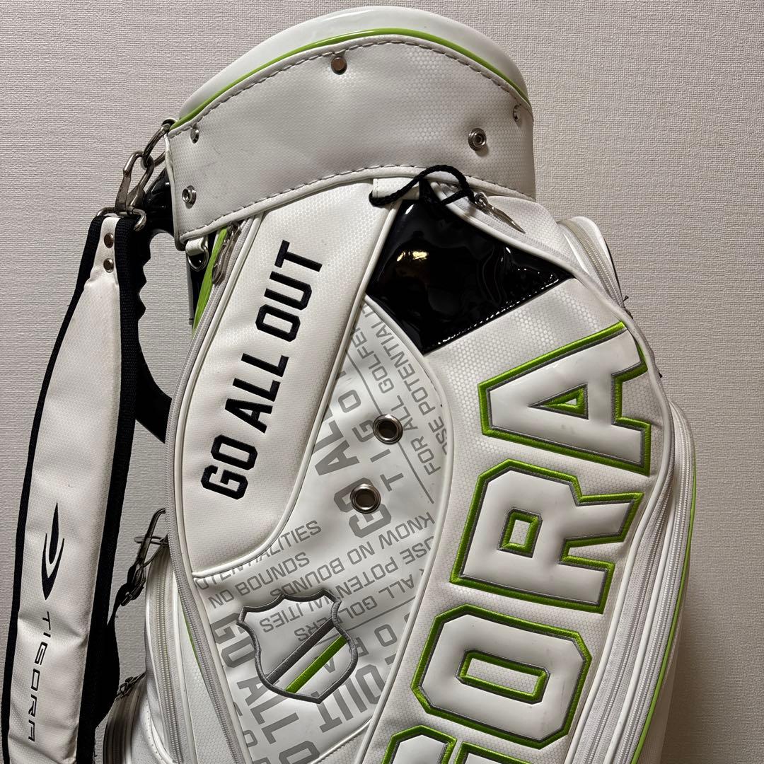 TIGORA キャディバッグ 47.5インチ対応左右非対称デザイン 9型