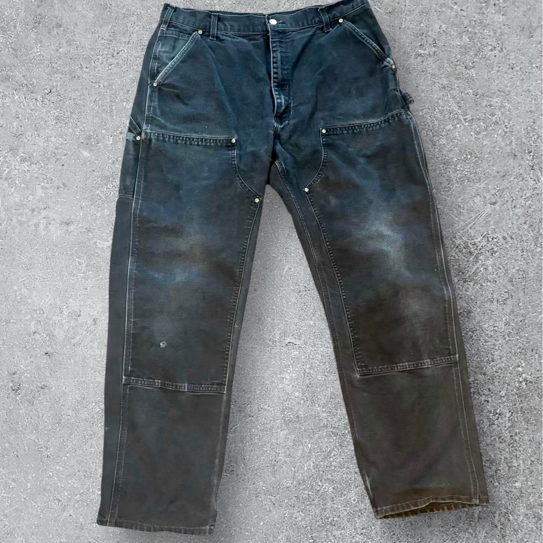 Carhartt B01USA製ダブルニーブラック良フェード ヘルメット#529