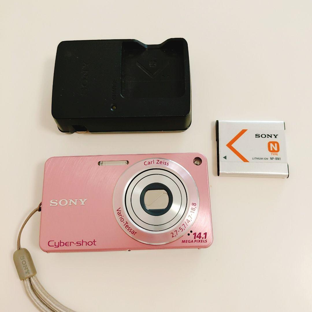【匿名】ソニーSONY Cyber-Shot DSC-W350 ピンク