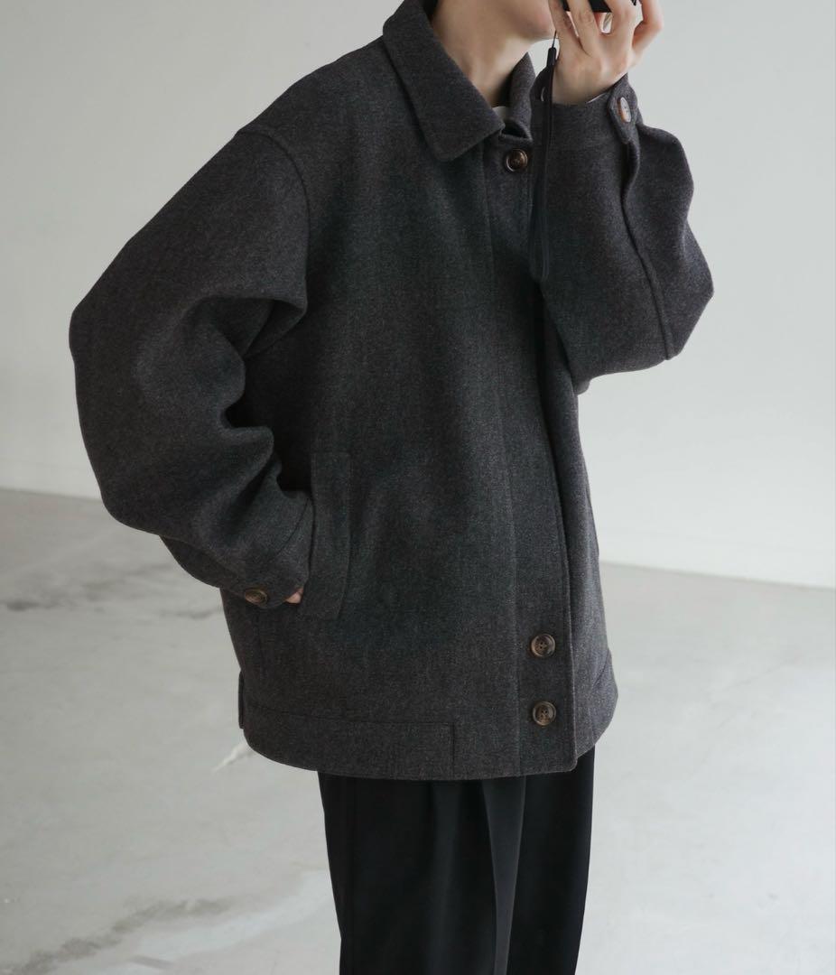 select MOCA ビッグシルエットミドルコート　ダークグレー