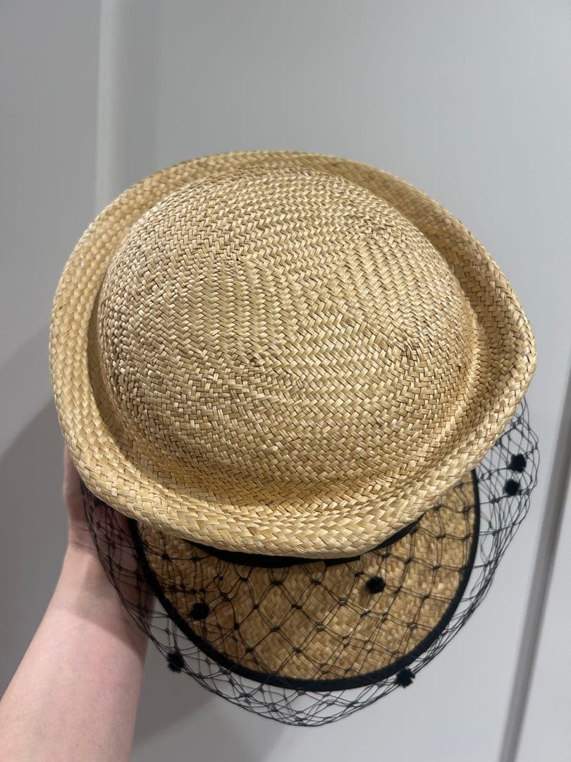 新品ミサハラダ　チュールリボンハット