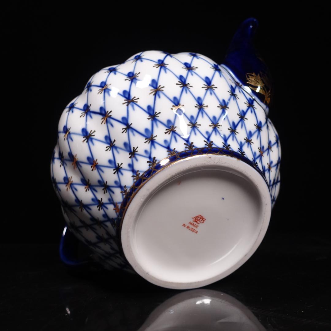 ロモノーソフ LOMONOSOV コバルトネット ポット クリーマー セット