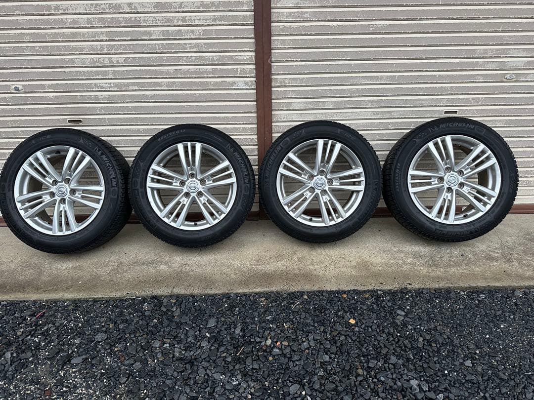 V36スカイライン純正17インチMICHELIN スタッドレスホイールセット
