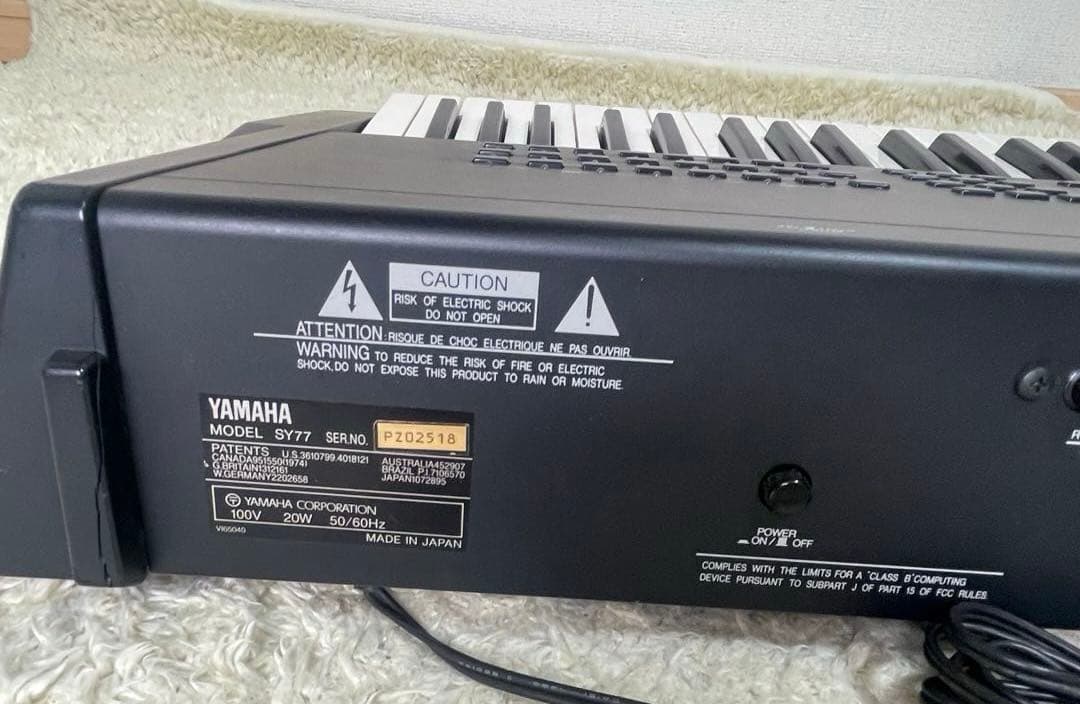 YAMAHA SY77 シンセサイザー【ジャンク】