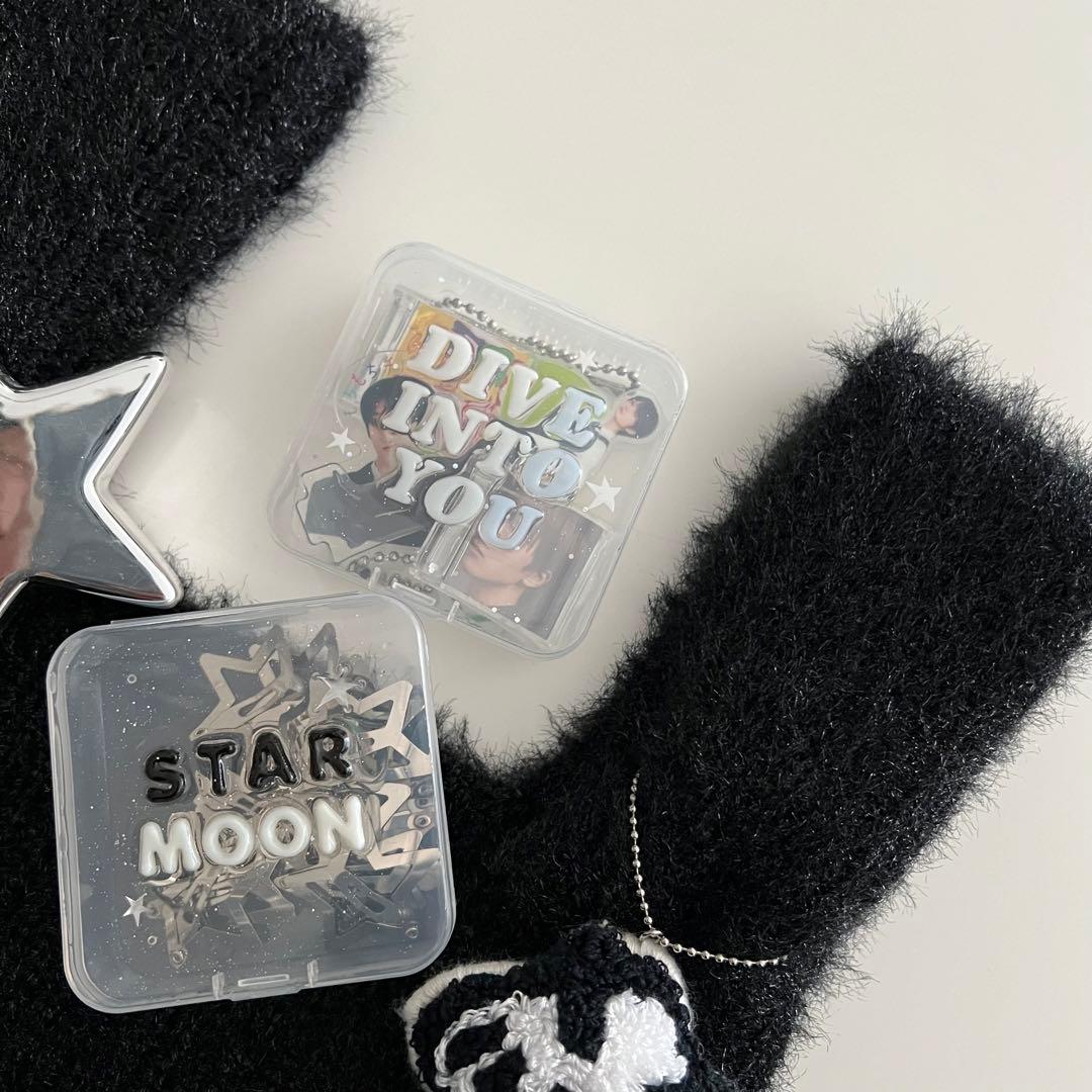 ハンドメイド　クリアケース　小物入れ　名前入れ　レジン　nct チソン