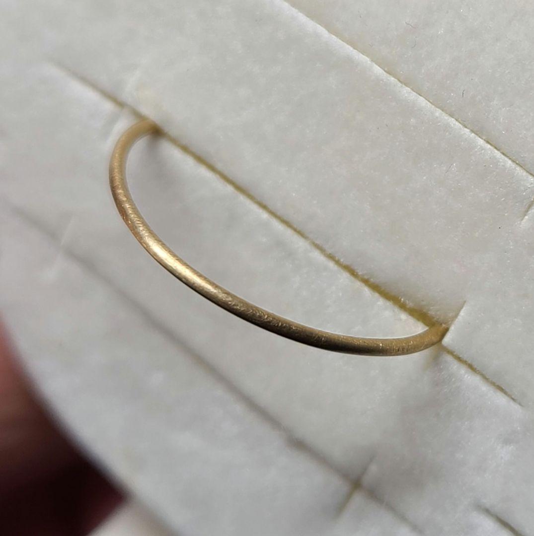 重ねづけにもぴったりです!★18金プレーンリング★