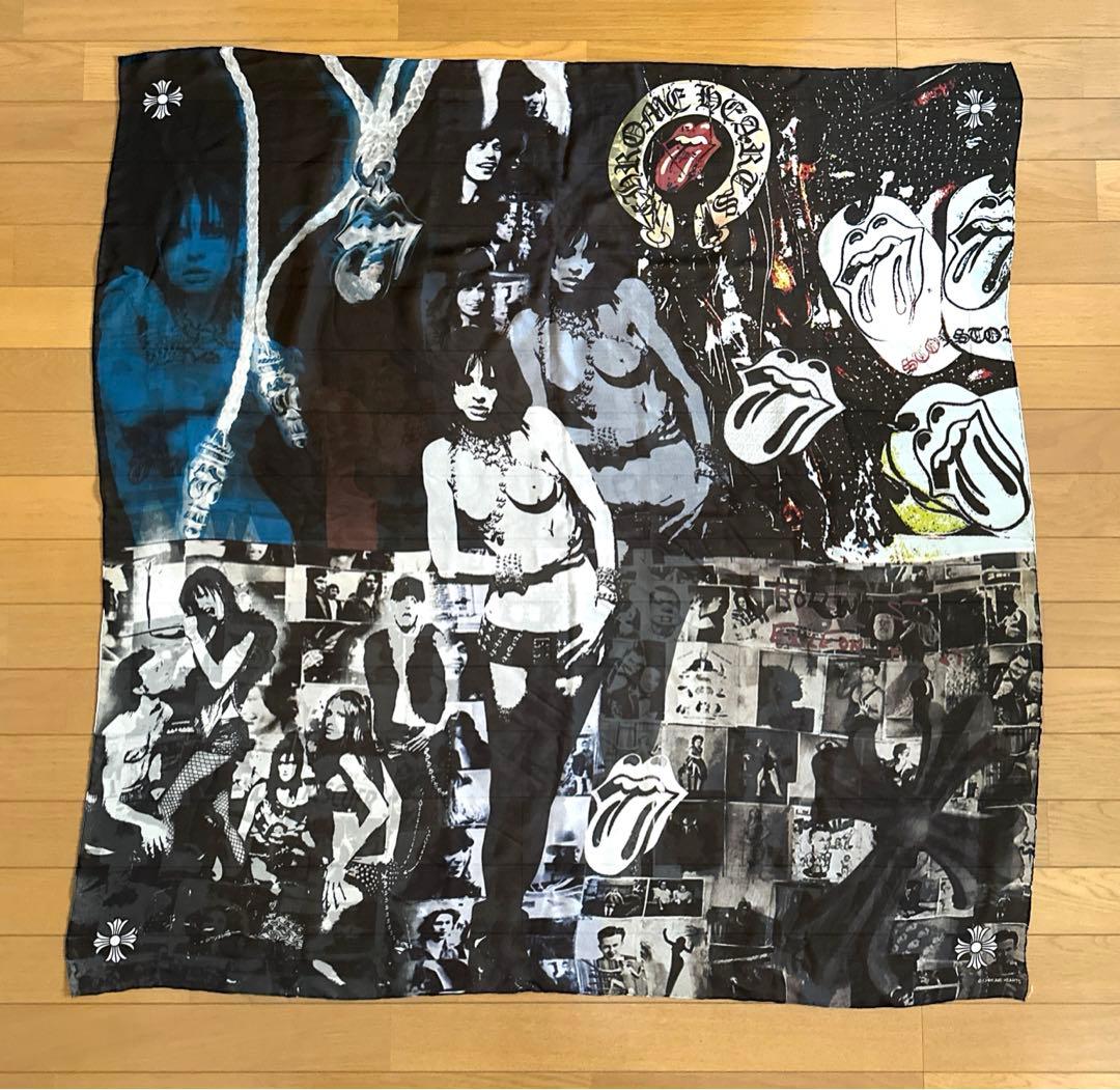 クロムハーツ ローリングストーンズ シルクスカーフ