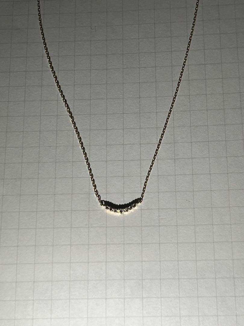 agete 10K ゴールドネックレス 箱付き