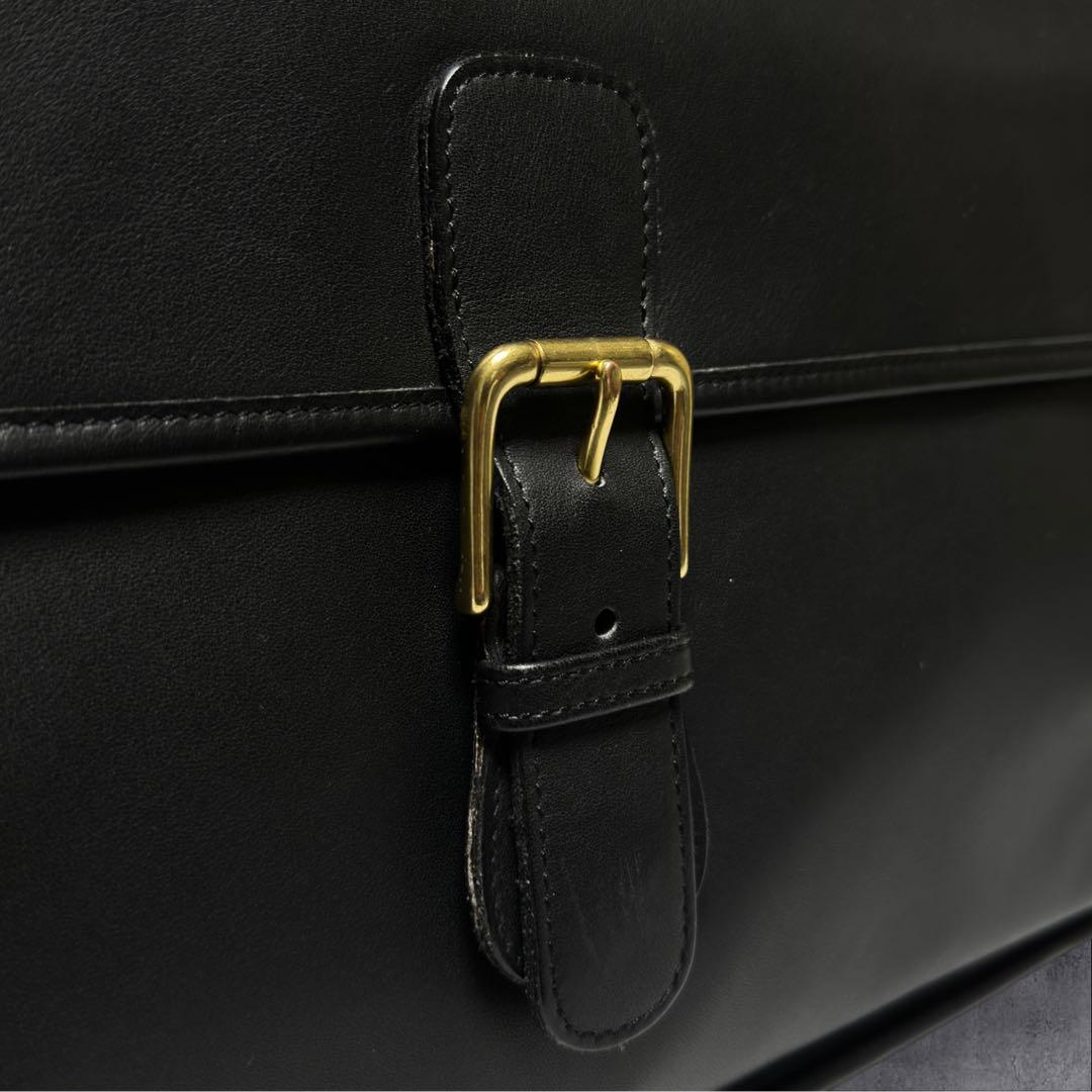 C622/コーチ COACH ビジネスバッグ ブリーフケース 黒 レザー