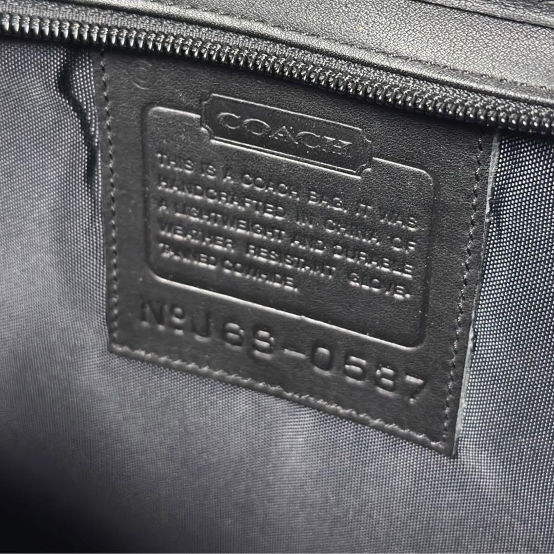 C622/コーチ COACH ビジネスバッグ ブリーフケース 黒 レザー