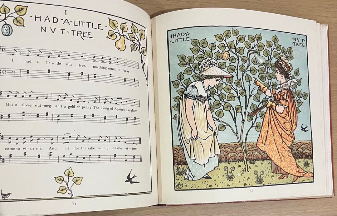 No250 アンティーク 古書 洋書 絵本 幼な子のオペラ ウォルター・クレイン