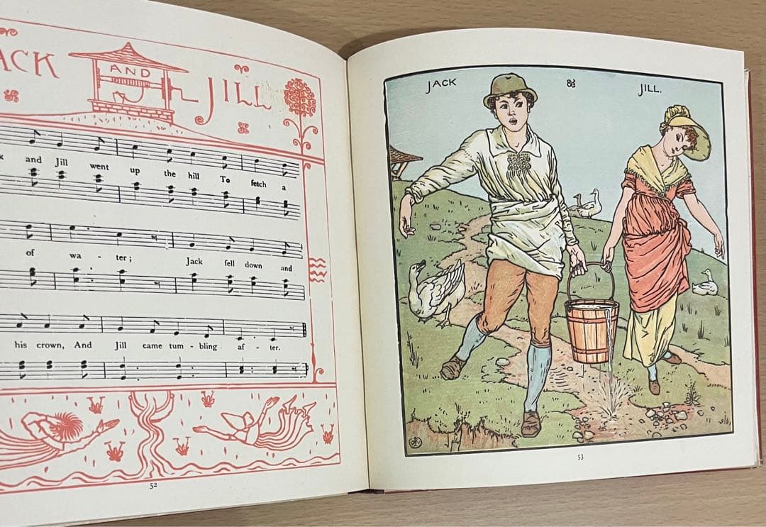 No250 アンティーク 古書 洋書 絵本 幼な子のオペラ ウォルター・クレイン