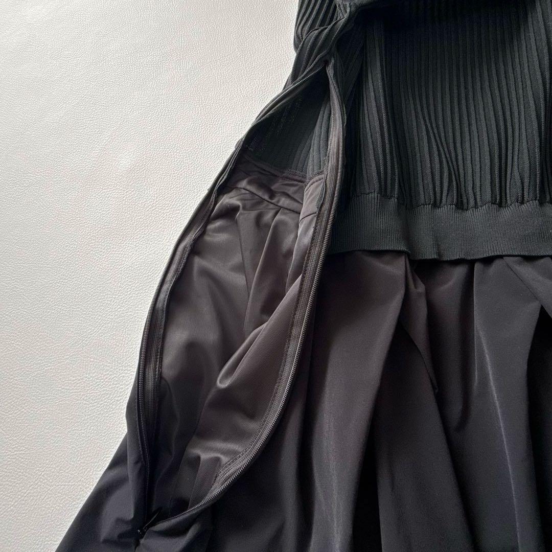 【美品】組曲　FLICKA　コラボ　セレモニー　ニットワンピース　3　Lサイズ