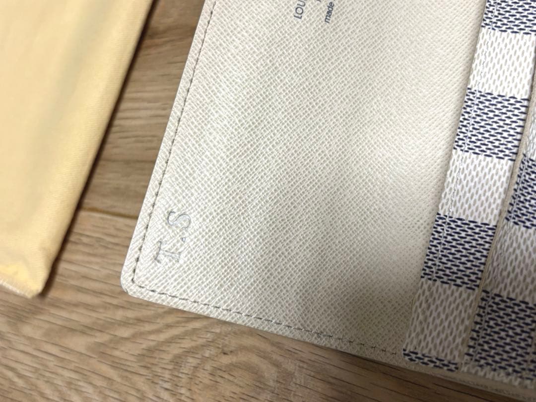 【中古】LOUISVUITTON ダミエ アズール ポルトフォイユ サラ 長財布