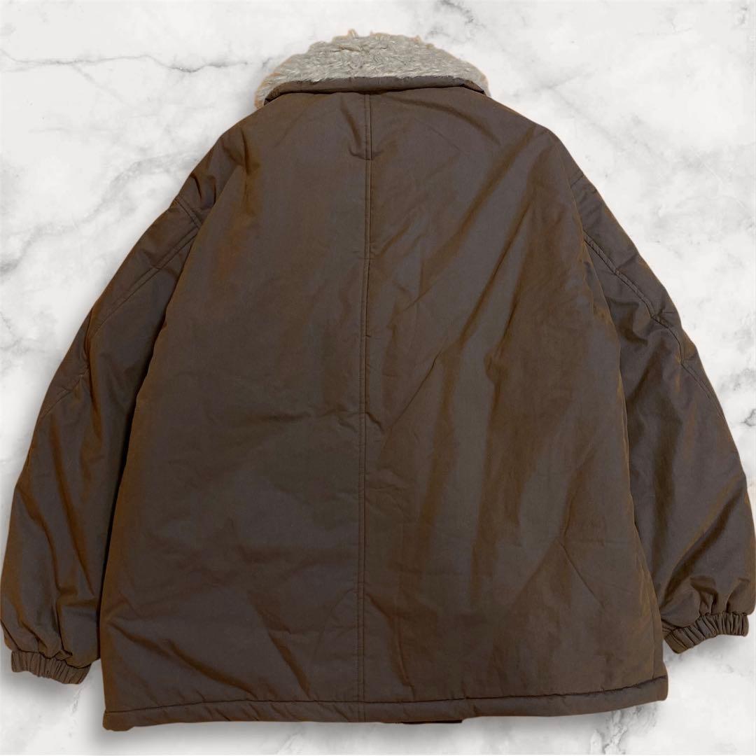 美品　URAGO 襟付き　中綿ジャンパー　ブラウン