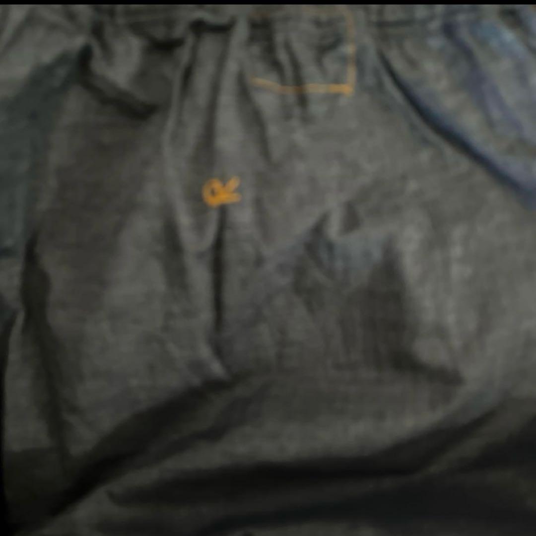 45R ハケ目カットワークのペチパンツ（インディゴ）