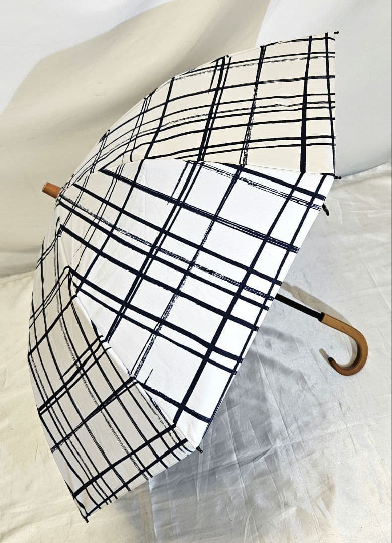 SUNBARRIER 100　サンバリア　日傘　折りたたみ傘　チェック柄