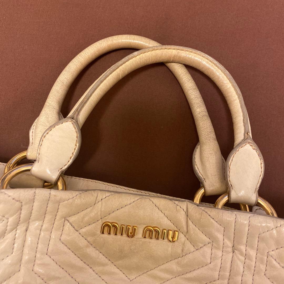 ✴︎miumiu✴︎ 2way bag ダイアモンドキルティング ショルダーバッグ